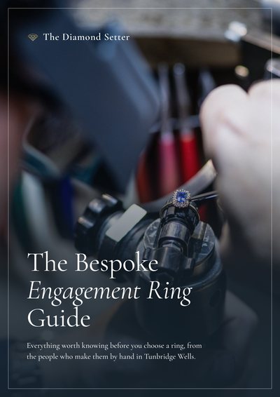 The cover of The Bespoke Engagement Ring Guide